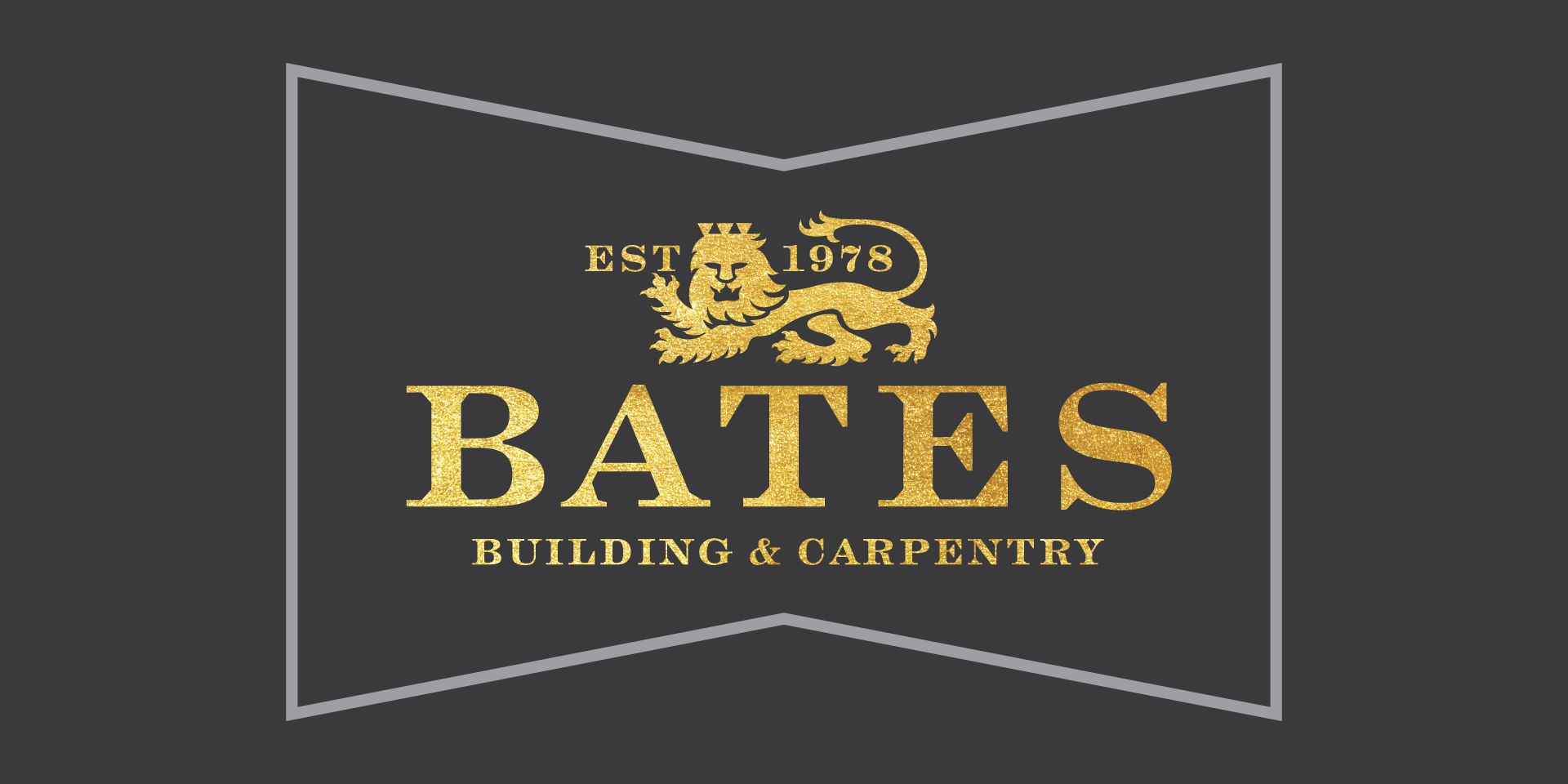 Bates Building and Carpentry since 1978 Brand identity logo