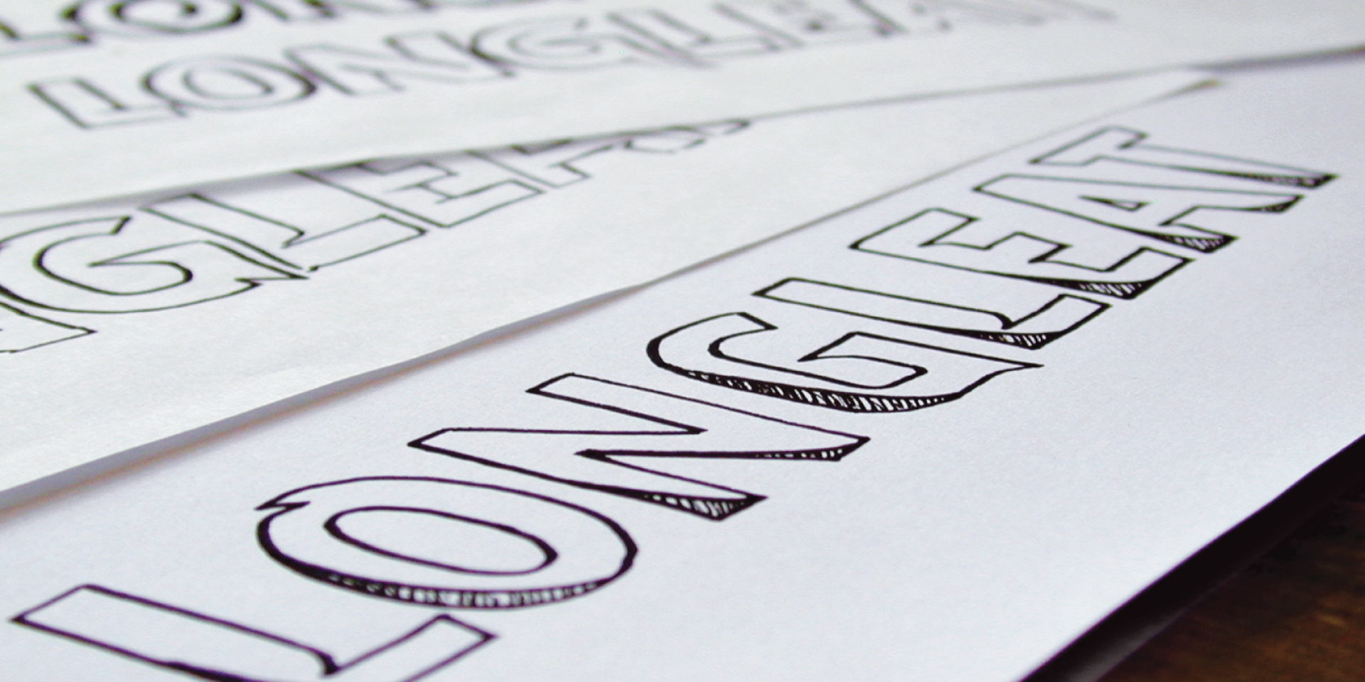 Longleat hand drawn typography