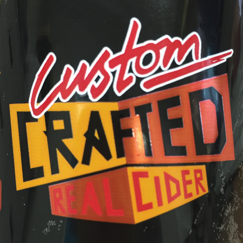 Custom Crafted Real Cider brand identity