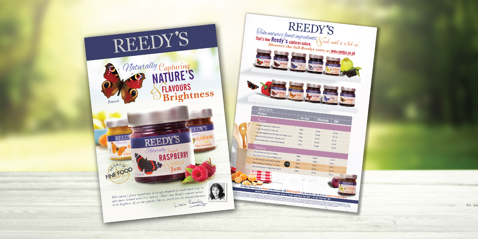 Reedy's Jam Sales Literature Flyer Marketing Design