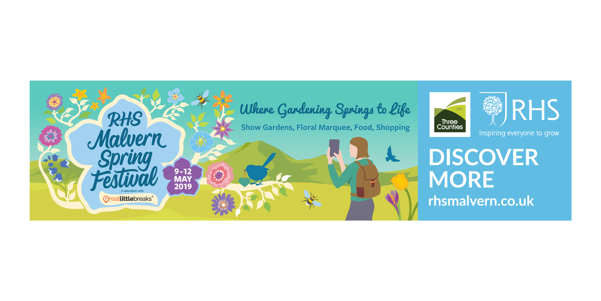 RHS Malvern Spring Festival Advert