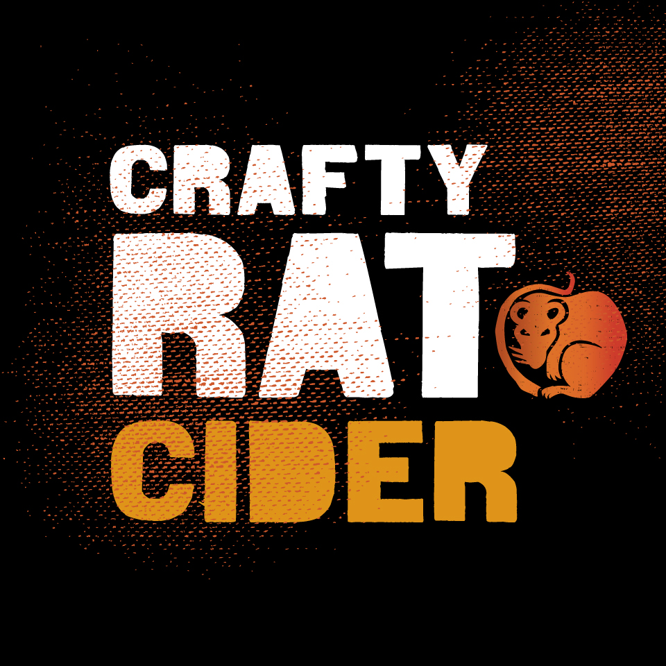 Crafty Rat Cider brand identity logo