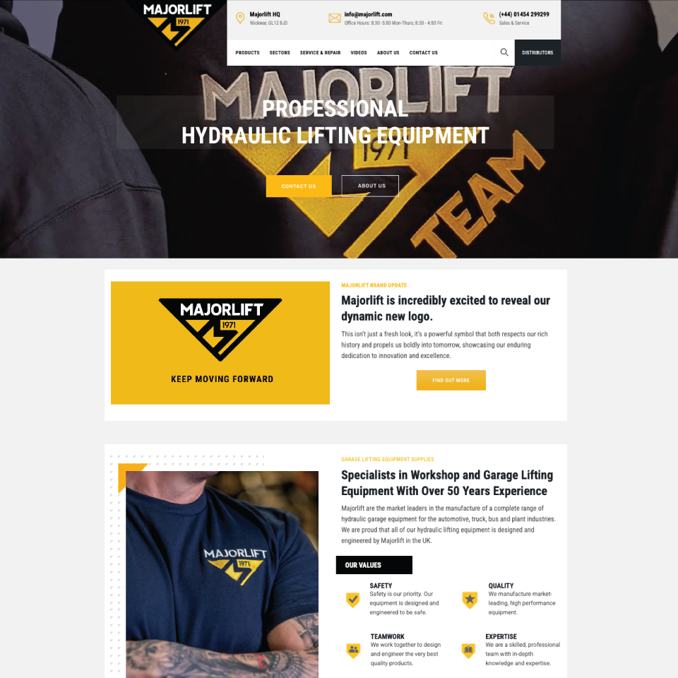 Majorlift Website