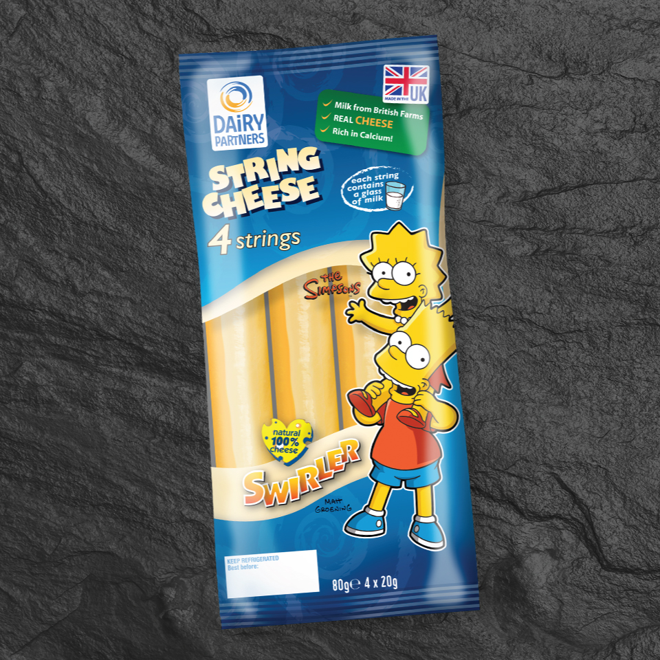 Dairy Partners The Simpsons String Cheese Packaging Design