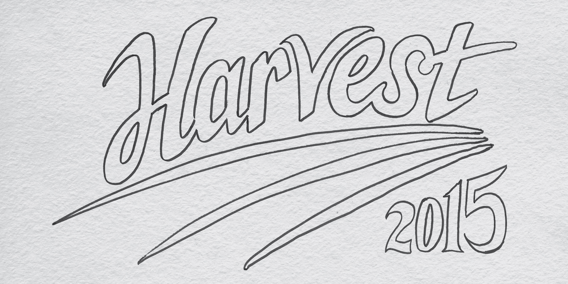 BBC Harvest logo drawing typography