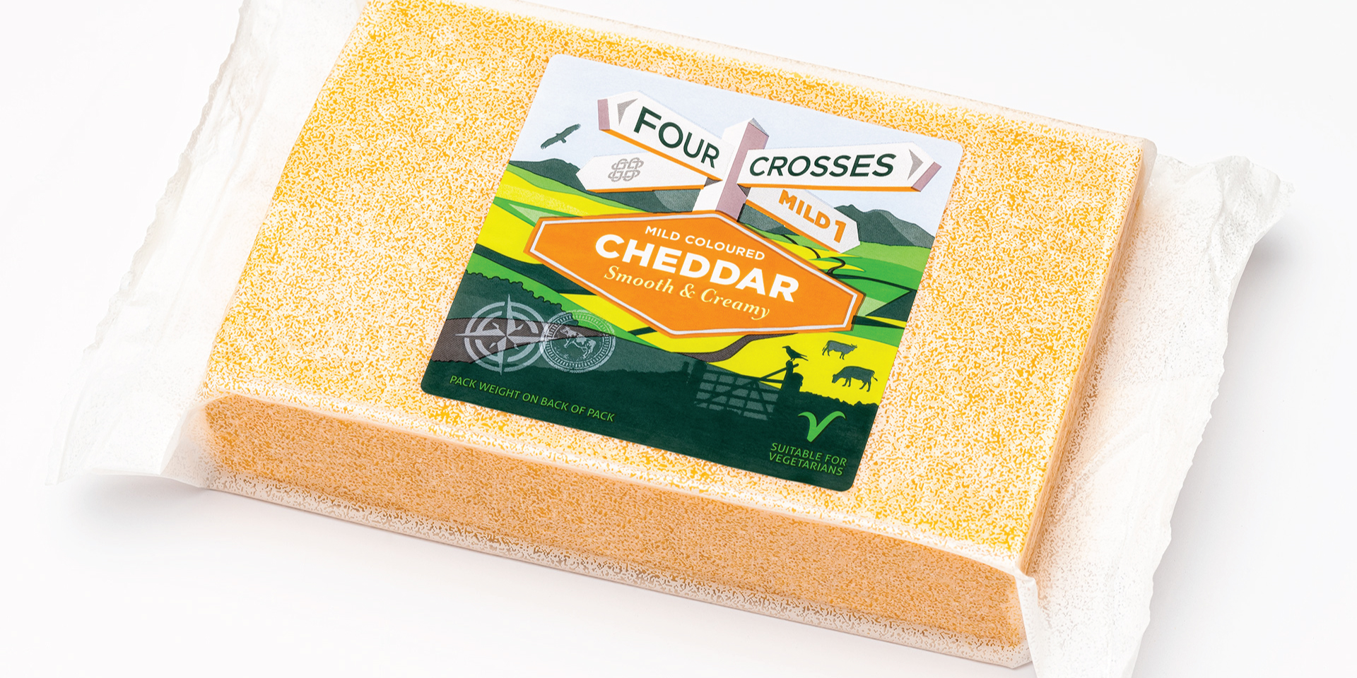 Four Crosses cheese packaging
