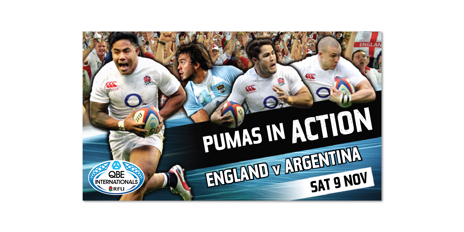 Pumas v England QBE Autumn Internationals Advertising