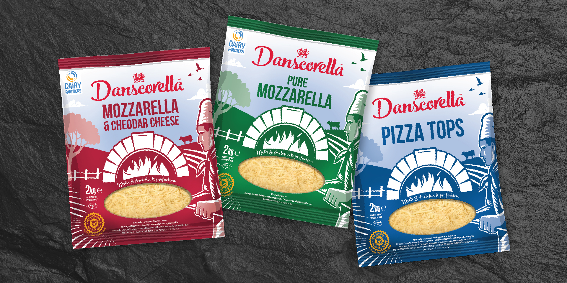 Danscorella cheese packaging design