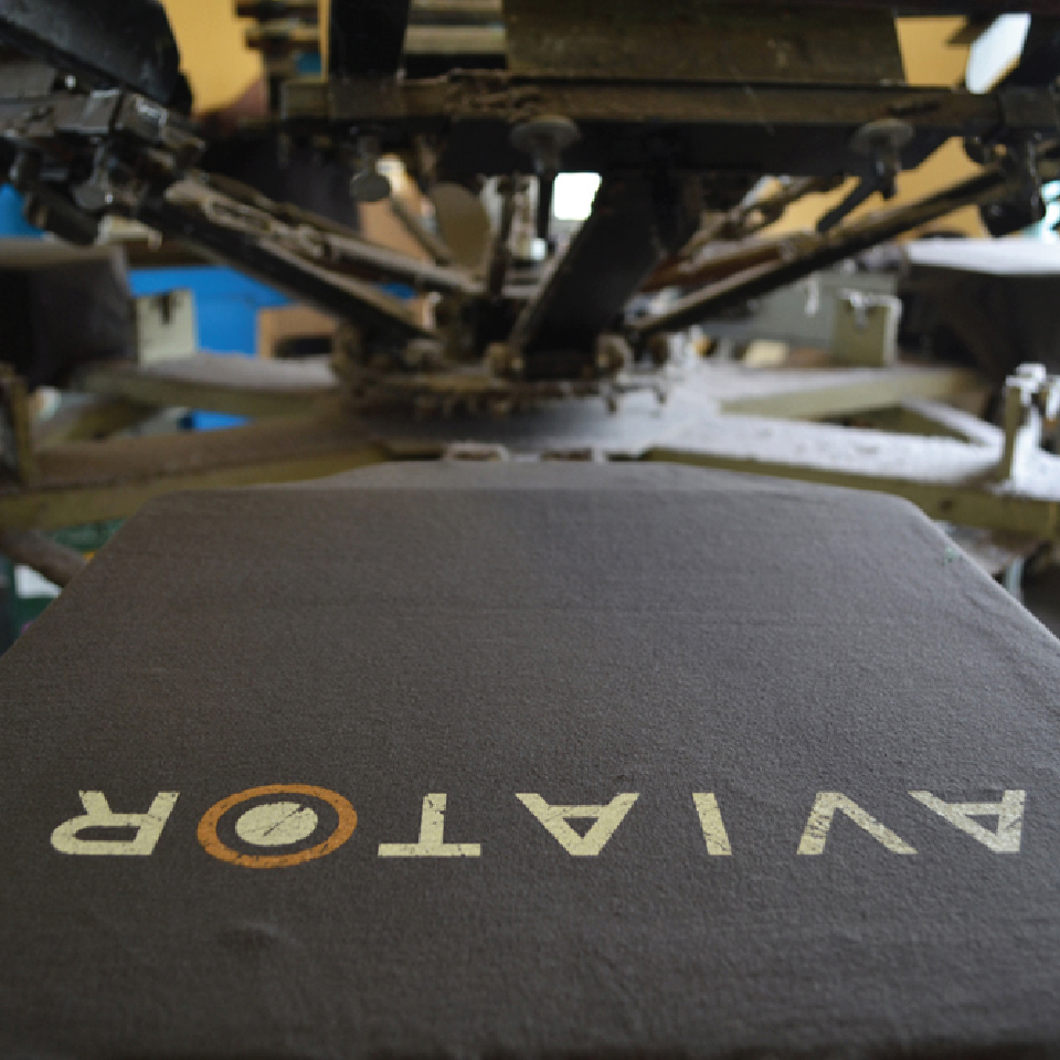 Aviator Bar Silk Screen Printed T Shirts