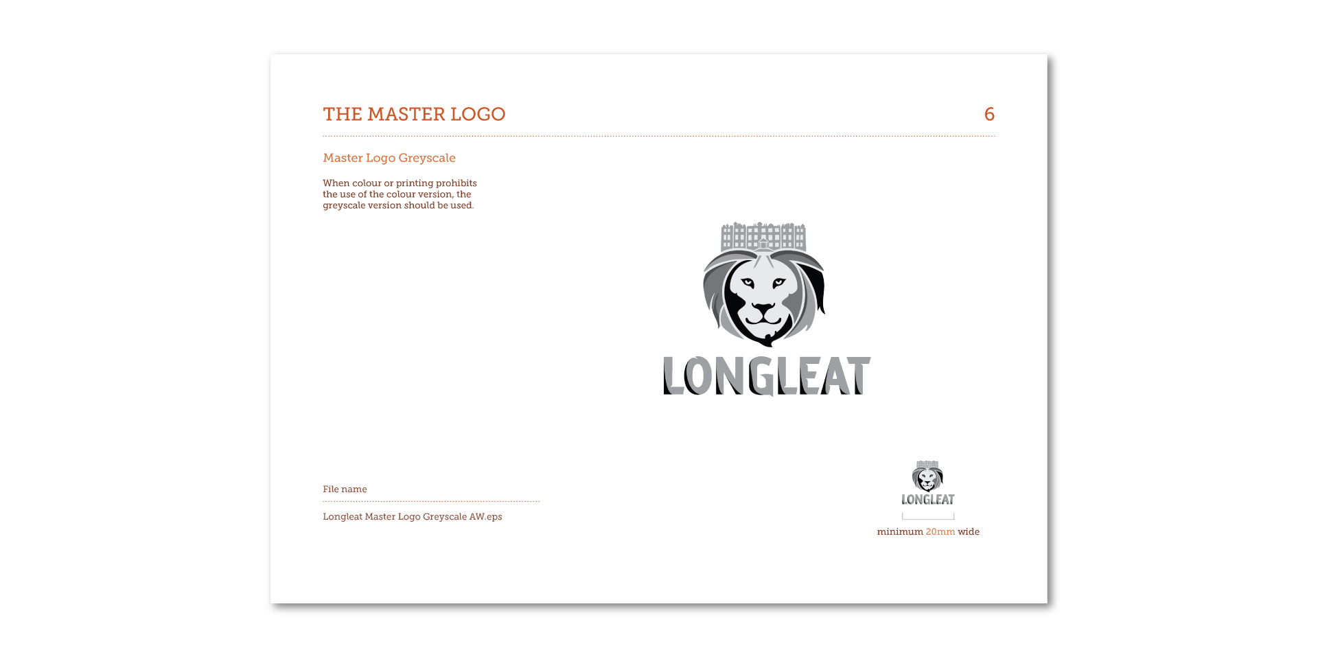 Longleat master logo brand guidlines