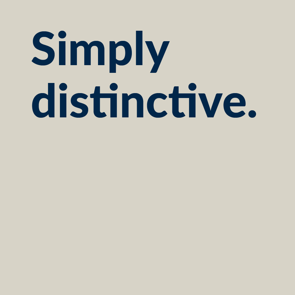 Brond Simply distinctive.